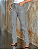 Calça Perna Flare cintura alta Houndstooth PU - Imagem 2