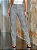 Calça Perna Flare cintura alta Houndstooth PU - Imagem 1