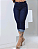 Calça Capri Jeans barra Virada - Imagem 1