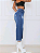 Calça Jeans Pantacourt Desfiada Destroyed - Imagem 2