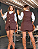 Conjunto Colete Cropped e Shorts Executiva Moderno Santorini - Imagem 3