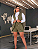 Conjunto Colete Cropped e Shorts Executiva Moderno Santorini - Imagem 9