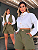 Conjunto Colete Cropped e Shorts Executiva Moderno Santorini - Imagem 11