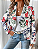 Jaqueta Blazer casual com estampa Floral - Imagem 4