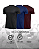 Kit 3 Camiseta Masculina Dry Fit Slim Fit Manga Curta Proteção UV - Imagem 8