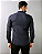 Camisa Social lisa detalhes punhos Microfibra não Amassa - Imagem 2