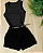 Conjunto 2 peças Regata canelada + Short Alfaiataria com cinto - Imagem 5