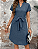 Vestido Casual Cintura Ajustada com Cinto Estilo A-line - Imagem 5