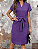 Vestido Casual Cintura Ajustada com Cinto Estilo A-line - Imagem 15