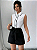Conjunto Short e Blusa com Acabamento Contrastante e Botões sem Mangas - Imagem 2
