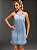 Vestido Curto de Denim Casual com Amarração - Imagem 9