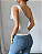 Regata  Fit Ombro Único Flor 3D - Imagem 12
