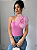 Regata  Fit Ombro Único Flor 3D - Imagem 6