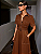 Vestido Sollinarry Manga Curta Vintage Contraste de Cores Botões - Imagem 2