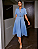 Vestido Sollinarry Manga Curta Vintage Contraste de Cores Botões - Imagem 13