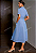 Vestido Sollinarry Manga Curta Vintage Contraste de Cores Botões - Imagem 14