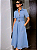 Vestido Sollinarry Manga Curta Vintage Contraste de Cores Botões - Imagem 15
