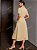 Vestido Sollinarry Manga Curta Vintage Contraste de Cores Botões - Imagem 7