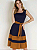 Vestido Laço Bloco de Cores - Imagem 1
