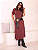 Vestido Midi Adele Manga Curta Com Bolso Com Fendas - Imagem 1
