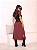 Vestido Midi Adele Manga Curta Com Bolso Com Fendas - Imagem 2