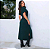 Vestido Midi Adele Manga Curta Com Bolso Com Fendas - Imagem 10