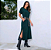 Vestido Midi Adele Manga Curta Com Bolso Com Fendas - Imagem 9