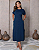 Vestido Midi Adele Manga Curta Com Bolso Com Fendas - Imagem 4