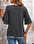 Camiseta de manga com bainha franzida em camada dupla - Imagem 19