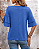 Camiseta de manga com bainha franzida em camada dupla - Imagem 7