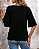 Camiseta de manga com bainha franzida em camada dupla - Imagem 15