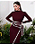 Vestido de tricô contraste com cinto - Imagem 9