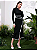 Vestido de tricô contraste com cinto - Imagem 4