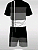 Conjunto Masculino Camiseta de Manga Curta Listrada e Shorts com Cordão - Imagem 8