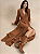 Vestido Elegante de Renda com Manga - Imagem 2