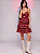 Vestido Mini Babado Xadrez Estilo Cowgirl Ocidental - Imagem 1