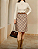 Saia Média Elegante e da Moda Xadrez - Imagem 1