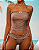 Conjunto de Top Regata e Bikini Xadrez - Imagem 1