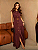 Vestido Longo Feminino Luxo com cinto - Imagem 13