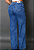 Calça Wide Leg Pantalona Jeans Cintura Alta Levanta Bumbum - Imagem 3