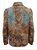 Camisa Boêmia Casual Estampa Floral Colorida e Decote em V de Manga Longa - Imagem 9