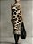 Vestido de Gola Alta Sem Mangas com Estampado de Leopardo Irregular e Franjas - Imagem 1