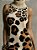 Vestido de Gola Alta Sem Mangas com Estampado de Leopardo Irregular e Franjas - Imagem 4