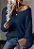 Suéter de Tricô de Cashmere de Vison com Decote em V - Imagem 11