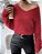 Suéter de Tricô de Cashmere de Vison com Decote em V - Imagem 13