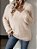 Suéter de Tricô de Cashmere de Vison com Decote em V - Imagem 1