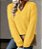 Suéter de Tricô de Cashmere de Vison com Decote em V - Imagem 4