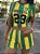 Conjunto de Camiseta Cropped Estampa Bandeira do Brasil e Shorts - Imagem 9
