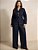 Conjunto Plus Size Camisa e Calça Perna Larga Jeans - Imagem 1