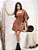 Conjunto Corino Lisa Jaqueta e Vestido Curto com Botões Frontal - Imagem 3